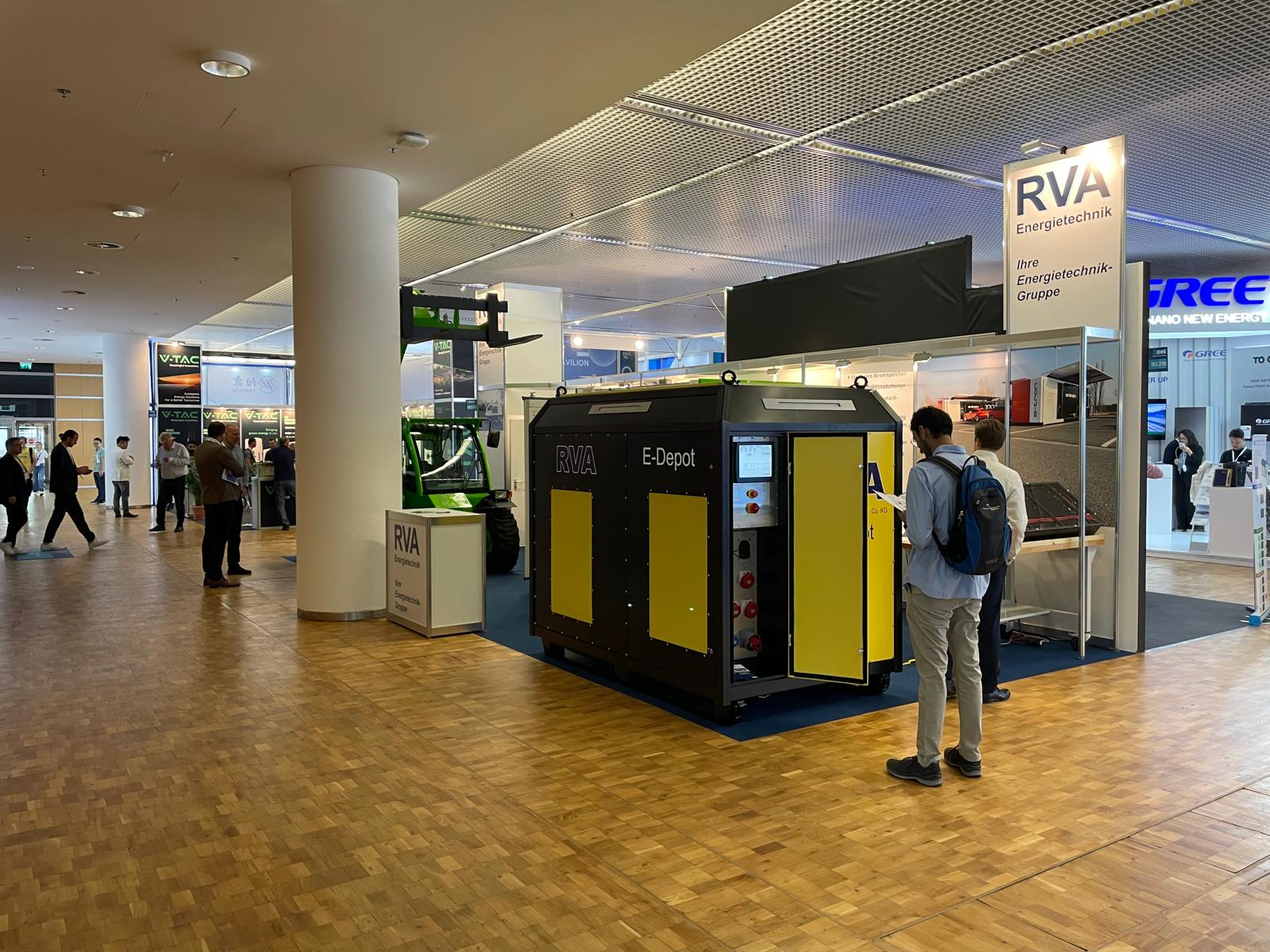 E-DEPOT MOBIL am RVA-Messestand