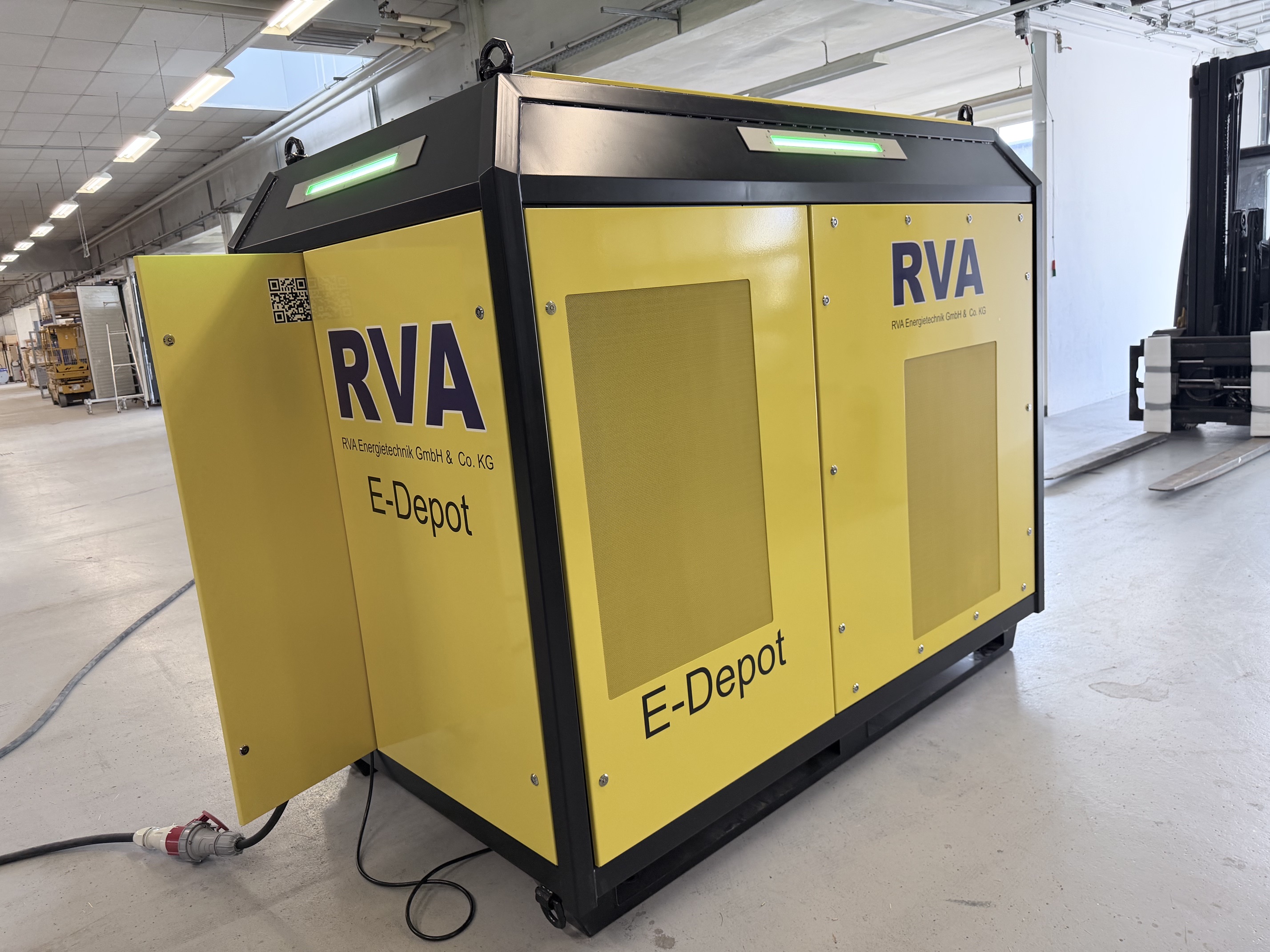 E-DEPOT mobil in der RVA-Fertigung