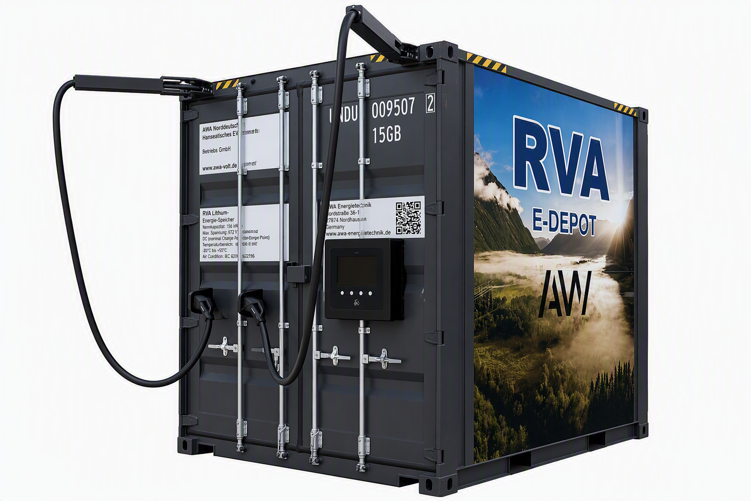 High Power Charging Cube im Einsatz